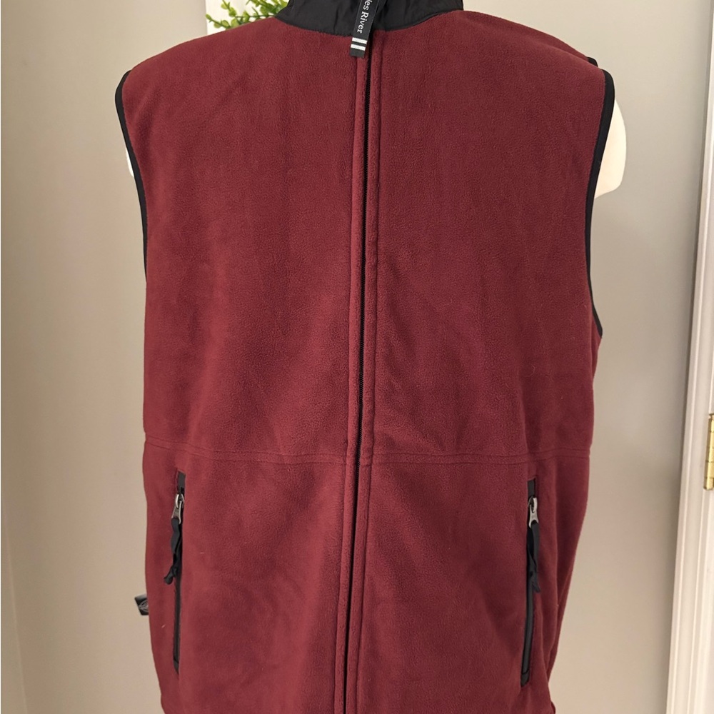 Charles River Apparel Maroon Fleece Vest